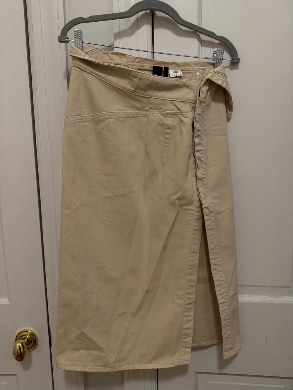 Jacquemus Beige Wrap Midi Skirt - Women's Neutral Wrap Skirt